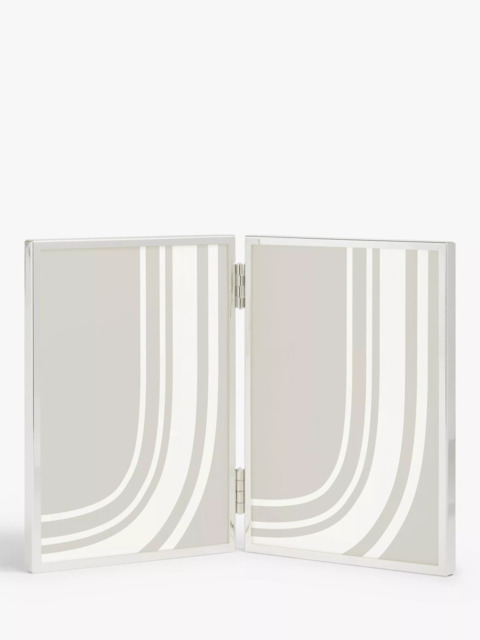 John Lewis Daya Double Photo Frame, Silver Plated - image 1