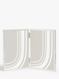 John Lewis Daya Double Photo Frame, Silver Plated - thumbnail 1