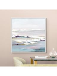 John Lewis Valeria Mravyan 'Purple Tides II' Framed Canvas Print, 106 x 106cm, Purple - thumbnail 2