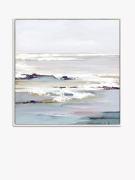 John Lewis Valeria Mravyan 'Purple Tides II' Framed Canvas Print, 106 x 106cm, Purple