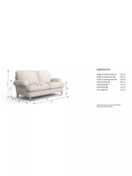 Laura Ashley Beaumaris Medium 2 Seater Sofa, Oak Leg - thumbnail 2