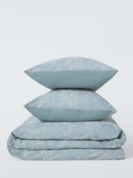 John Lewis Acanthus Duvet Cover Set, Blue - thumbnail 5