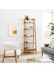 west elm Mid-Century Narrow Wood Bookcase, Acorn - thumbnail 2
