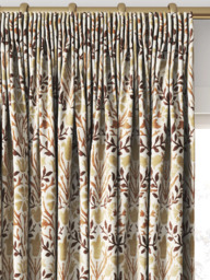 Morris & Co. Bellflowers Made to Measure Curtains or Roman Blind, Chocolate - thumbnail 2