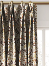 Morris & Co. Bellflowers Made to Measure Curtains or Roman Blind, Chocolate - thumbnail 4