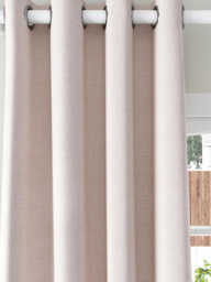 John Lewis Textured Weave Pair Blackout Lined Eyelet Curtains - thumbnail 5