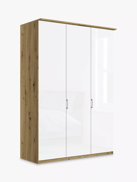 John Lewis Elstra 150cm Wardrobe with Glass Hinged Doors - image 1