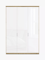 John Lewis Elstra 150cm Wardrobe with Glass Hinged Doors - thumbnail 2