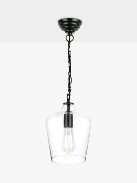 Laura Ashley Ockley Pendant Ceiling Light, Black - image 1