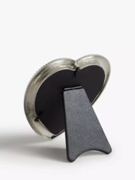 "John Lewis Eugenie Diamond Heart Photo Frame, 4 x 4"" (10 x 10cm), Silver" - thumbnail 3
