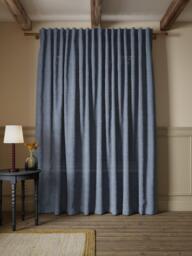 John Lewis Premium Linen Multiway Header Slot Top/Hidden Tab Sheer Panel - thumbnail 4