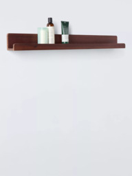John Lewis Mid Century Acacia Wood Shelf, 91cm, Brown - thumbnail 4