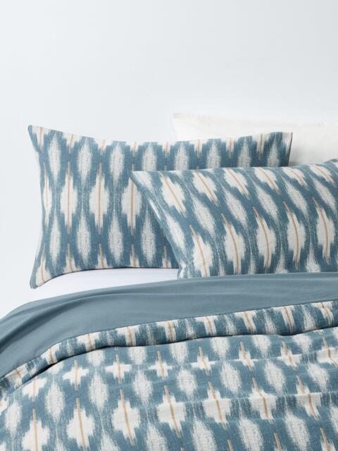 John Lewis Alta Pure Cotton Weave Duvet Cover Set, Blue - image 1