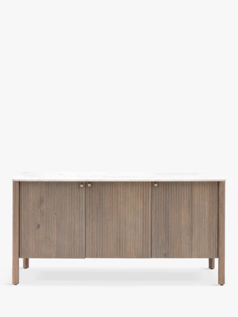 Gallery Direct Marmo Marble Top 3 Drawer Sideboard - image 1