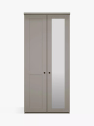 John Lewis Marlow 100cm Hinged Wardrobe with Right Mirror - thumbnail 2