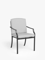 John Lewis Marlow Aluminium 6-Seater Rectangular Garden Dining Table & Chairs Set - thumbnail 4