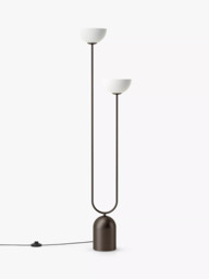 lights&lamps Ruzo Porcelain Floor Lamp, Bronze/White - thumbnail 1