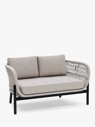 John Lewis Basket Rope Woven 2-Seat Garden Sofa - thumbnail 1