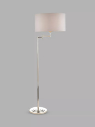 Laura Ashley Marlowe Swing Arm Floor Lamp, Polished Nickel - thumbnail 3