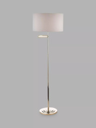 Laura Ashley Marlowe Swing Arm Floor Lamp, Polished Nickel - thumbnail 4