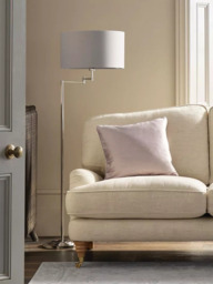 Laura Ashley Marlowe Swing Arm Floor Lamp, Polished Nickel - thumbnail 2