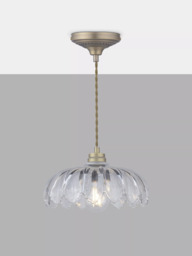 Laura Ashley Bexwell Pendant Ceiling Light, Antique Brass - thumbnail 3