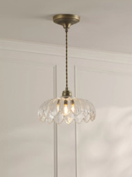 Laura Ashley Bexwell Pendant Ceiling Light, Antique Brass