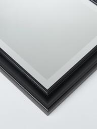 John Lewis Classic Rectangular Wall Mirror, 117 x 27cm, Black - thumbnail 3