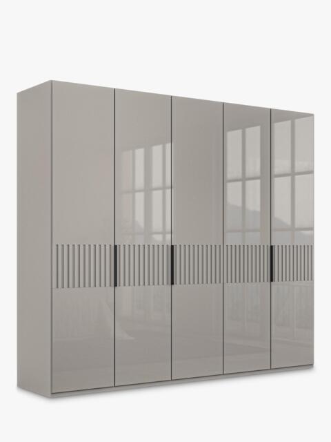 John Lewis Newlyn 2.5m Hinged Wardrobe with 5 Glass Doors - image 1