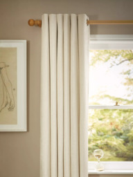 John Lewis Chenille Pair Blackout/Thermal Lined Eyelet Curtains - thumbnail 1