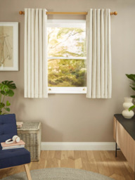 John Lewis Chenille Pair Blackout/Thermal Lined Eyelet Curtains - thumbnail 6