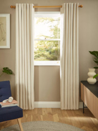 John Lewis Chenille Pair Blackout/Thermal Lined Eyelet Curtains - thumbnail 2