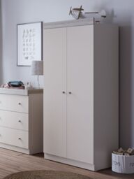 Little Acorns Burlington 2 Door Double Wardrobe - thumbnail 1