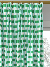 Harlequin x Sophie Robinson Basket Weave Made to Measure Curtains or Roman Blind, Emerald/Aquamarine - thumbnail 4