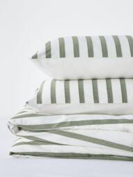John Lewis Stitch Stripe Pure Cotton Weave Duvet Cover Set - thumbnail 5