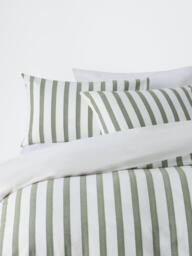 John Lewis Stitch Stripe Pure Cotton Weave Duvet Cover Set - thumbnail 1
