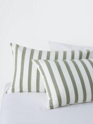 John Lewis Stitch Stripe Pure Cotton Weave Duvet Cover Set - thumbnail 3