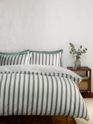John Lewis Stitch Stripe Pure Cotton Weave Duvet Cover Set - thumbnail 6