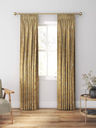Harlequin Aconite Made to Measure Curtains or Roman Blind, Gold/Taupe - thumbnail 3