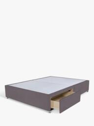 John Lewis Non-Sprung Upholstered 2 Drawer Divan Base, Small Double - thumbnail 2