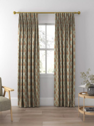 GP & J Baker Poppy Paisley Made to Measure Curtains or Roman Blind, Aqua - thumbnail 5