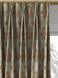 GP & J Baker Poppy Paisley Made to Measure Curtains or Roman Blind, Aqua - thumbnail 4