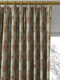 GP & J Baker Poppy Paisley Made to Measure Curtains or Roman Blind, Aqua - thumbnail 2