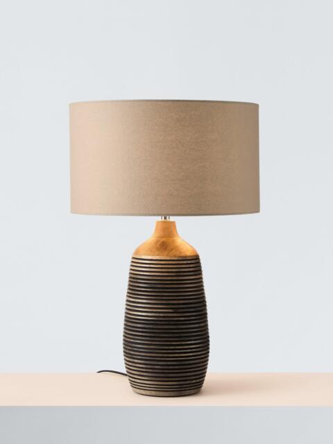 John Lewis Kerala Grooved Table Lamp, Mangowood - image 1