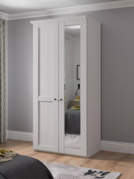 John Lewis Marlow 100cm Hinged Wardrobe with Right Mirror - thumbnail 3
