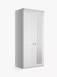 John Lewis Marlow 100cm Hinged Wardrobe with Right Mirror - thumbnail 1