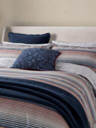 Bedeck of Belfast Stafford Duvet Cover Set, Navy Red - thumbnail 2