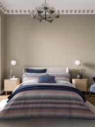 Bedeck of Belfast Stafford Duvet Cover Set, Navy Red - thumbnail 1