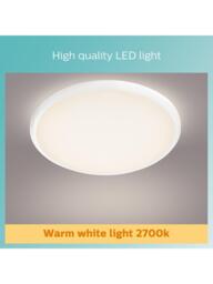 Philips Spray Bathroom Flush Ceiling Light, White - thumbnail 2
