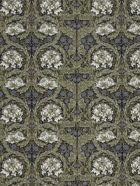 William Morris At Home African Marigold Velvet Made to Measure Curtains or Roman Blind, Walnut - image 1